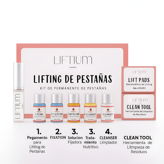 Kit Profesional de Lifting de Pestañas Liftium – Permanente de Pestañas en Casa (Lash Lift Set Completo)