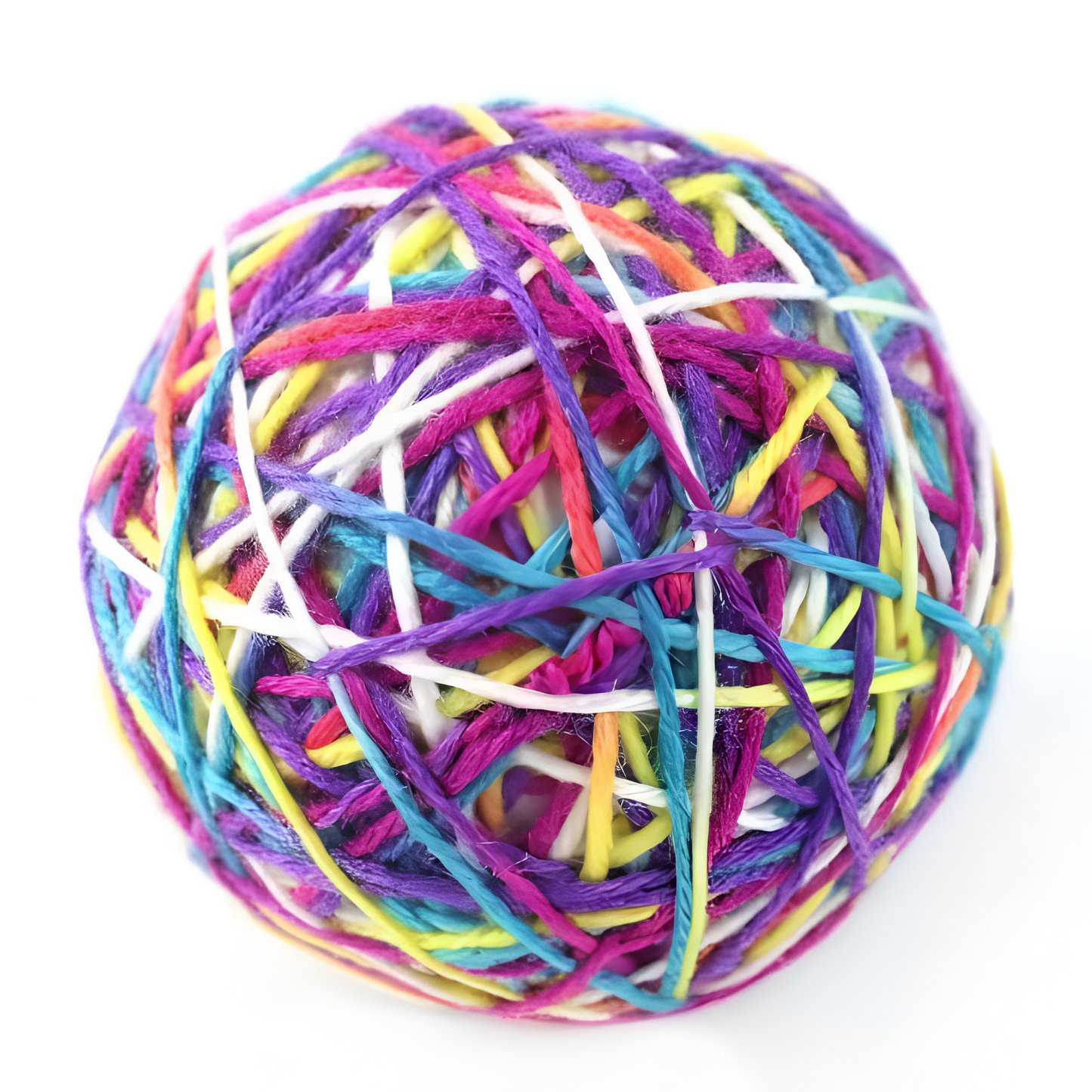 🐾 Pelota de Hilos Multicolor para Gatos – Diversión Asegurada 🎉